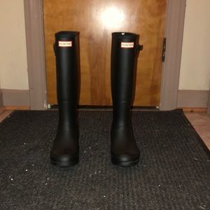 Hunter Women’s Original Tall Rain Boot Matte Black